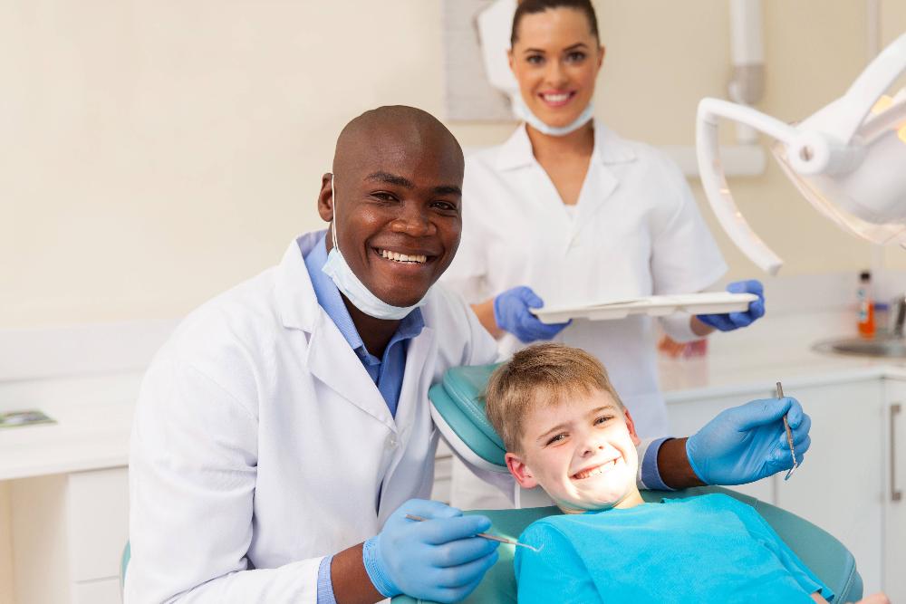 dentist with patient | dental crowns arlington wa