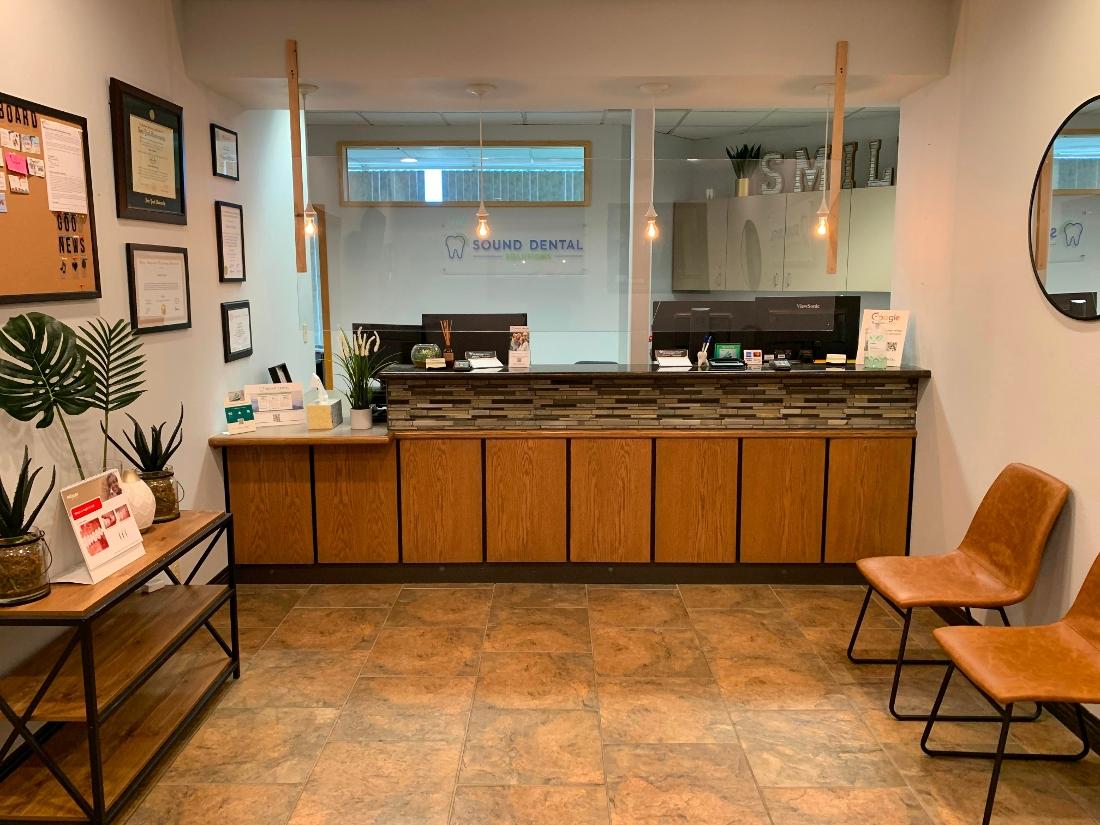 Front desk at Sound Dental Solutions in Arlington WA